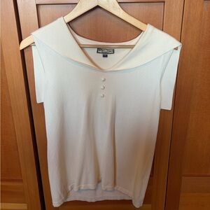 Effie’s heart cream button up top